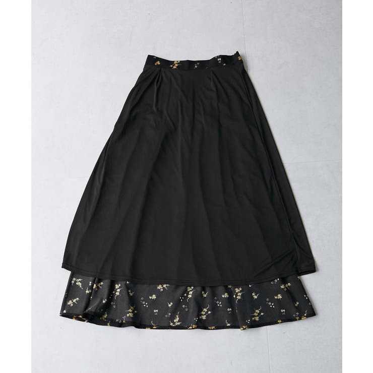 【WEB限定】アソート柄セミフレアロングスカート | VIS  | 詳細画像36 