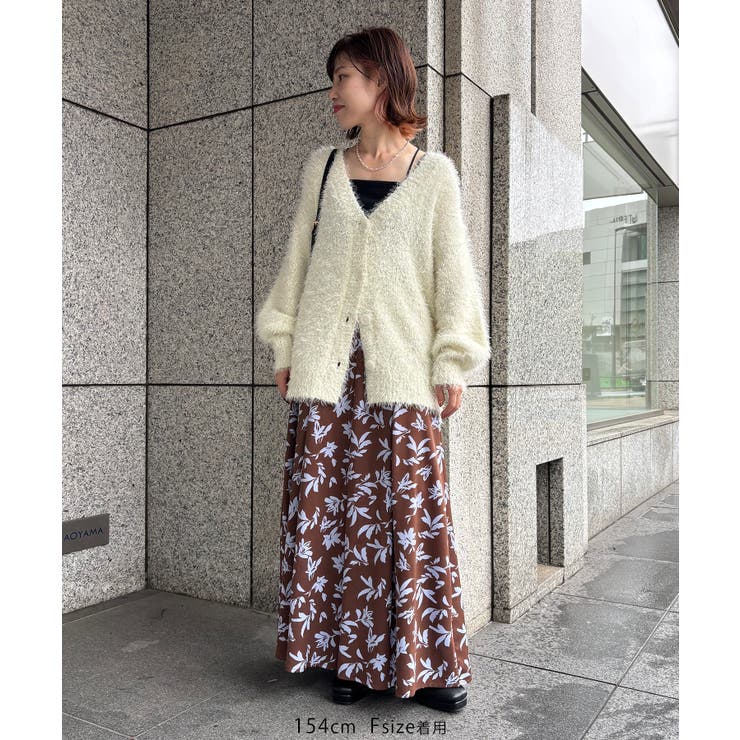 【WEB限定】アソート柄セミフレアロングスカート | VIS  | 詳細画像37 