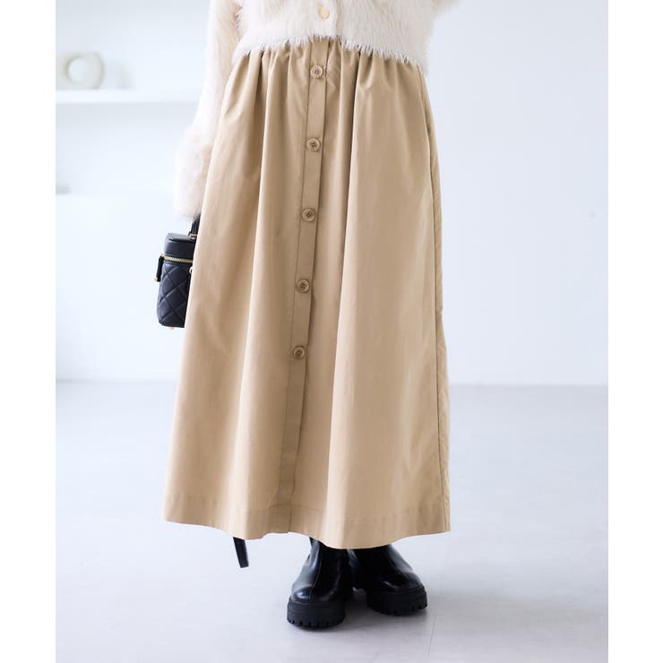 【WEB限定】フロントボタンフレアスカート | VIS  | 詳細画像13 