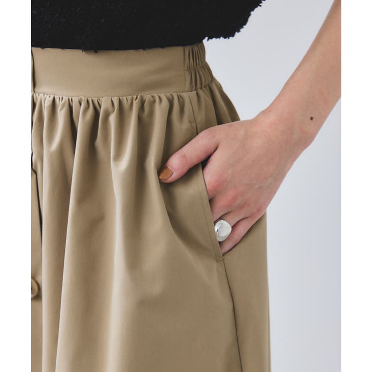 【WEB限定】フロントボタンフレアスカート | VIS  | 詳細画像24 