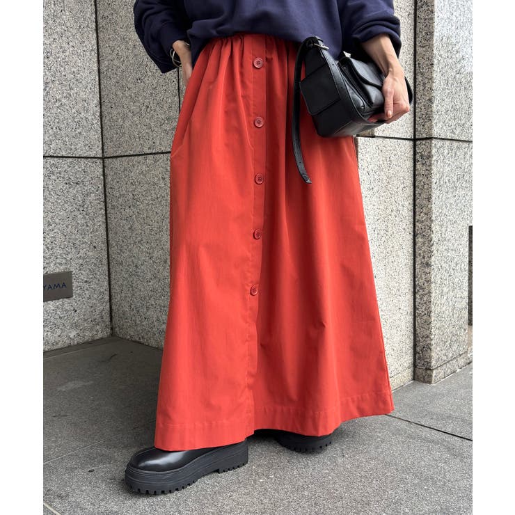 【WEB限定】フロントボタンフレアスカート | VIS  | 詳細画像34 