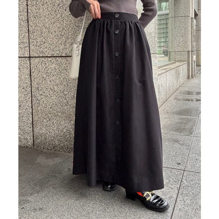 【WEB限定】フロントボタンフレアスカート | VIS  | 詳細画像36 