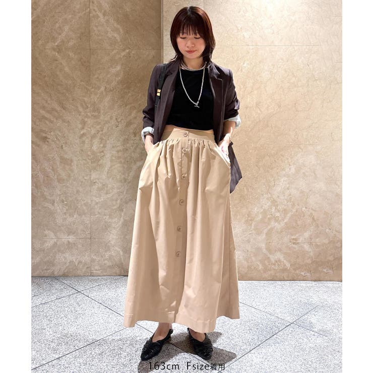 【WEB限定】フロントボタンフレアスカート | VIS  | 詳細画像37 