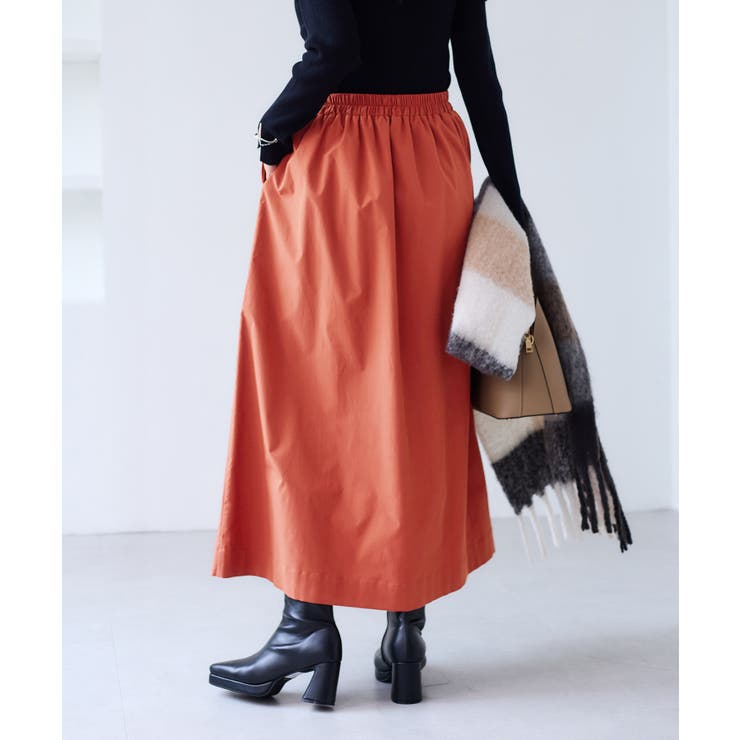 【WEB限定】フロントボタンフレアスカート | VIS  | 詳細画像7 