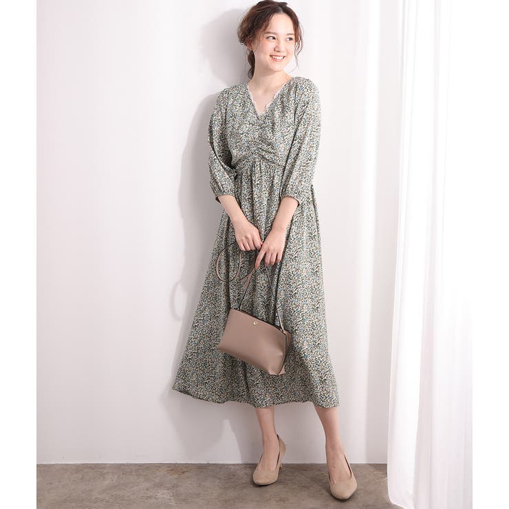 フロントギャザー花柄ワンピース 品番 Visw Vis ビス のレディースファッション通販 Shoplist ショップリスト