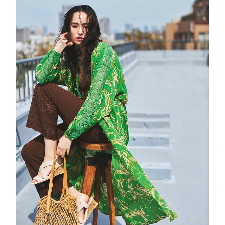 楊柳ペイズリープリントガウン 品番 Visw Vis ビス のレディースファッション通販 Shoplist ショップリスト