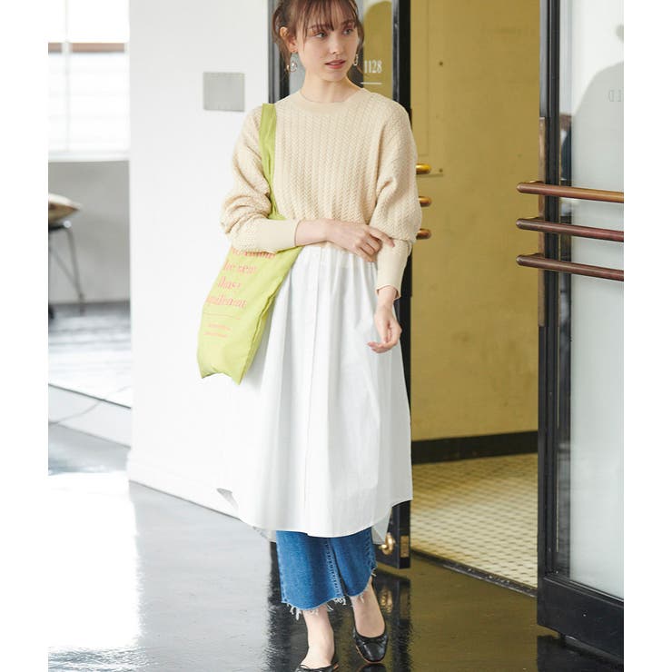 Bi Tan 美短 ミニケーブルニットドッキングワンピース 品番 Visw Vis ビス のレディースファッション通販 Shoplist ショップリスト