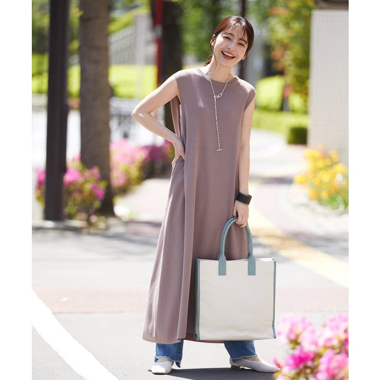 Seventeen6月号掲載 バックメタル釦肩タックaラインニットワンピース 品番 Visw Vis ビス のレディースファッション通販 Shoplist ショップリスト