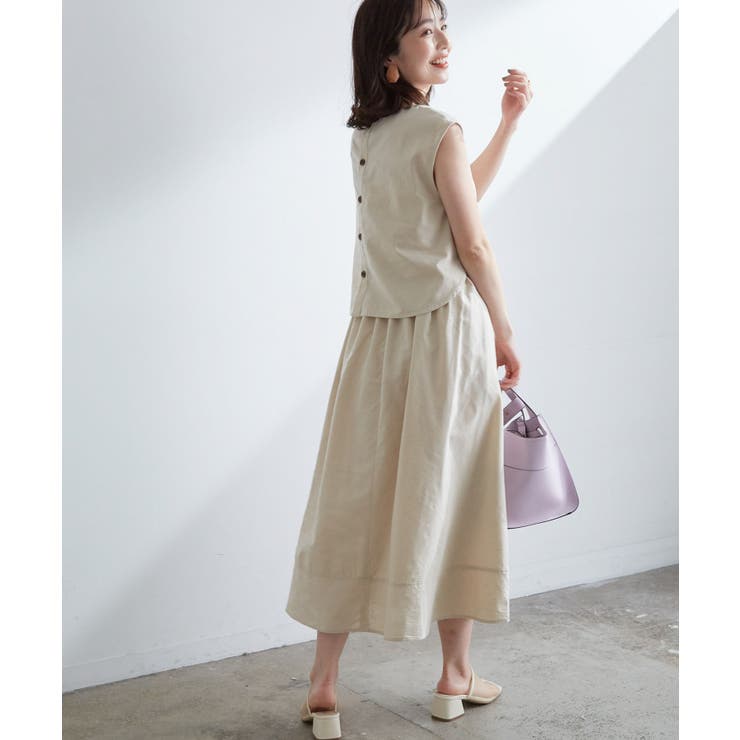 コットンリネンフレアワンピース 品番 Visw Vis ビス のレディースファッション通販 Shoplist ショップリスト