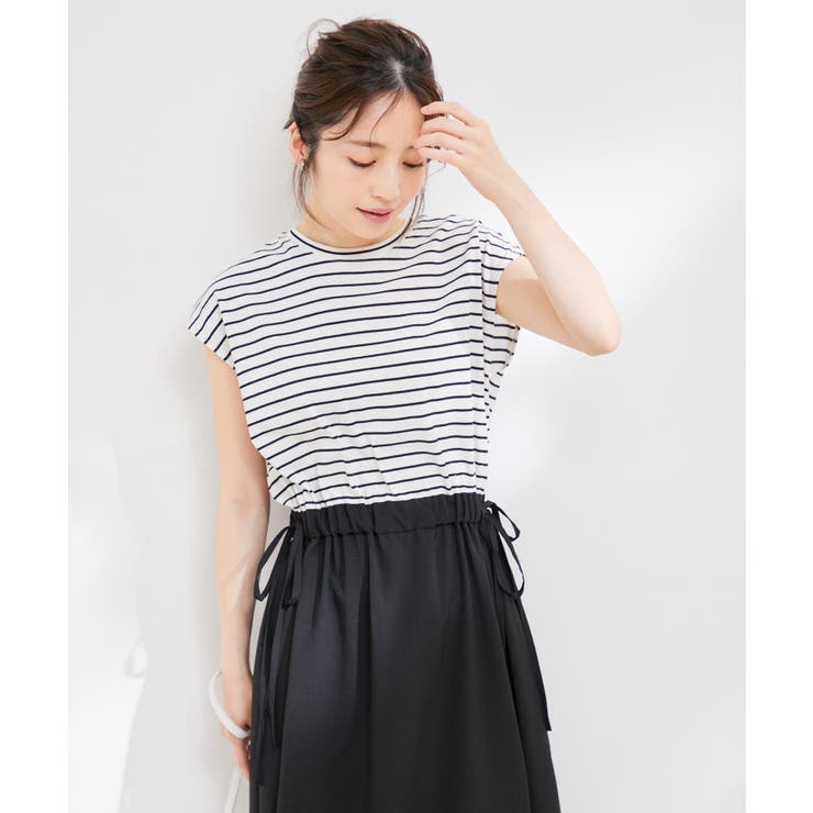 ボーダーカットドッキングワンピース | VIS  | 詳細画像13 