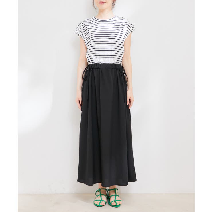 ボーダーカットドッキングワンピース | VIS  | 詳細画像14 