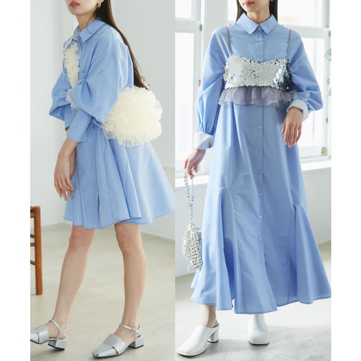 美品】ヴィヴィアンウエストウッド 変形ドロスト シャツワンピース  