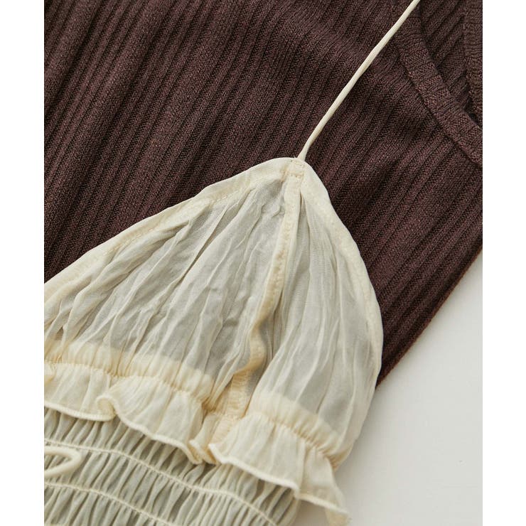 【SET】タンク付きシアーラメキャミワンピース【洗える】 | VIS  | 詳細画像21 