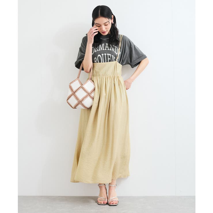 ベージュ(27) | Aラインキャミワンピース | VIS 