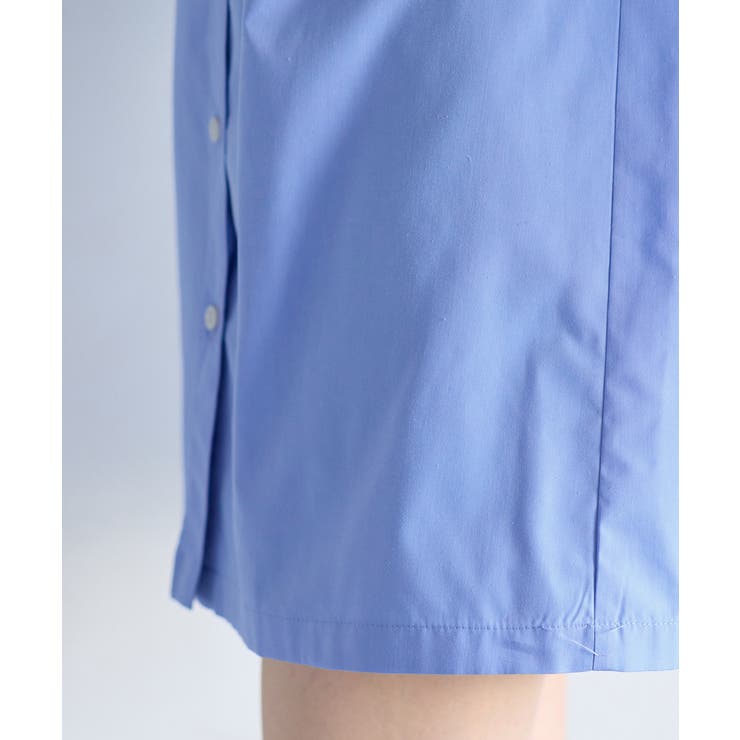 襟レース付きミニ丈シャツワンピ | VIS  | 詳細画像15 