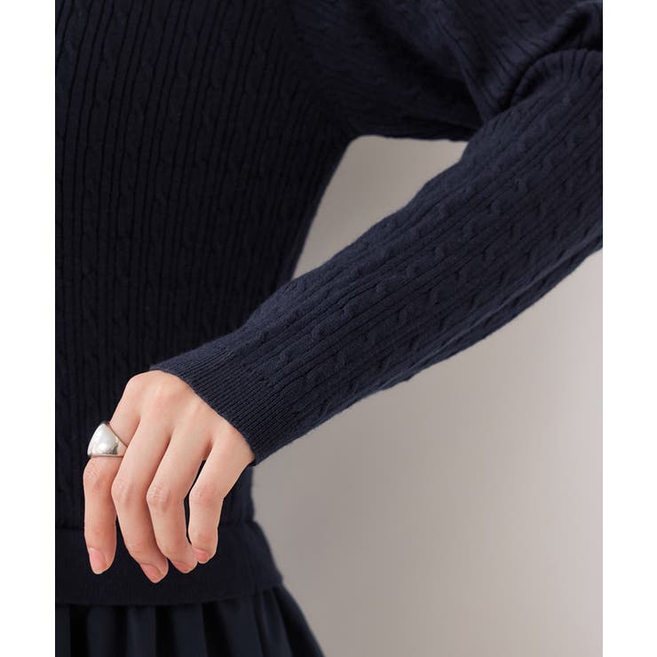 ダブルカラーポロニットドッキングワンピース | VIS  | 詳細画像22 