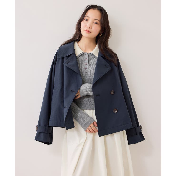 ダブルカラーポロニットドッキングワンピース | VIS  | 詳細画像9 