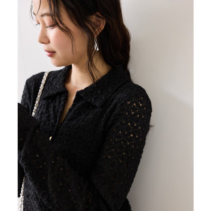 膨れジャガードカットソーワンピース | VIS  | 詳細画像11 