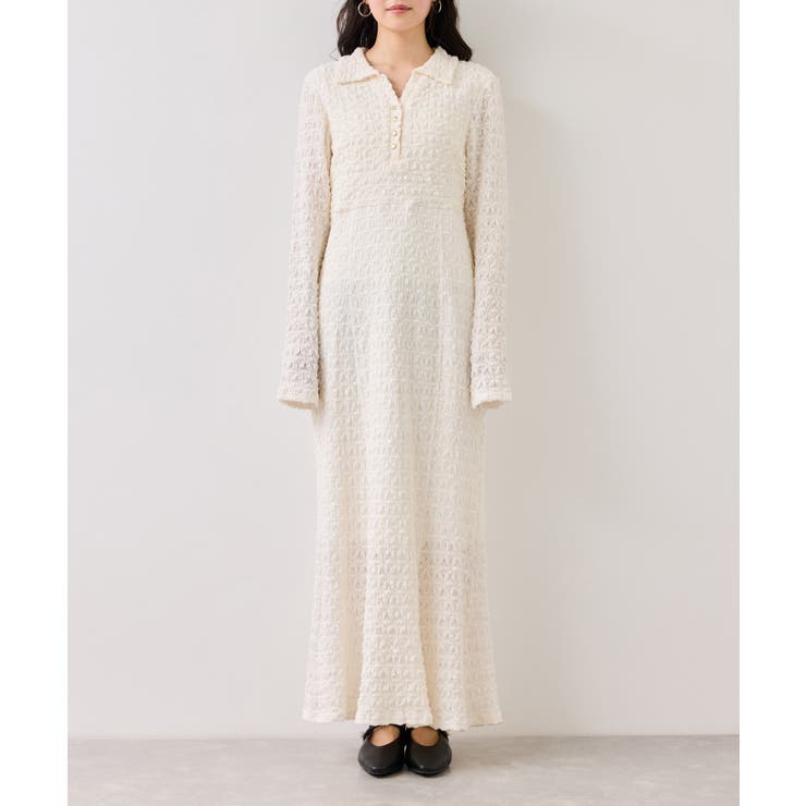 膨れジャガードカットソーワンピース | VIS  | 詳細画像14 