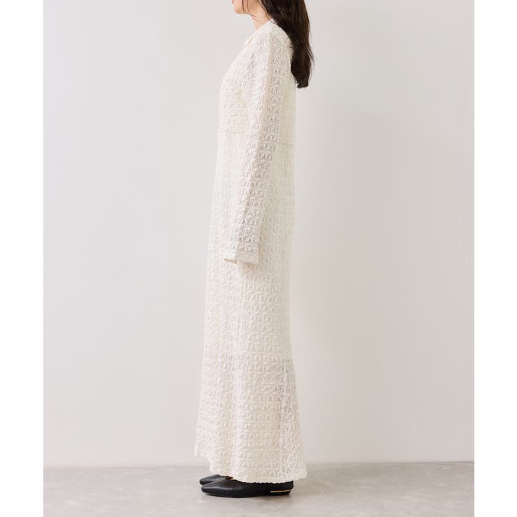 膨れジャガードカットソーワンピース | VIS  | 詳細画像15 