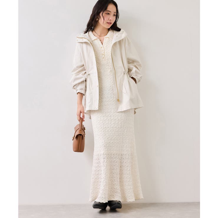 キナリ(16) | 膨れジャガードカットソーワンピース | VIS 