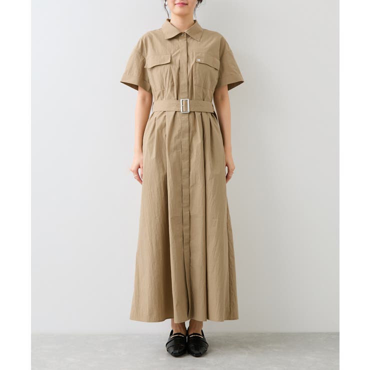 ベルトディテールシャツワンピース | VIS  | 詳細画像18 