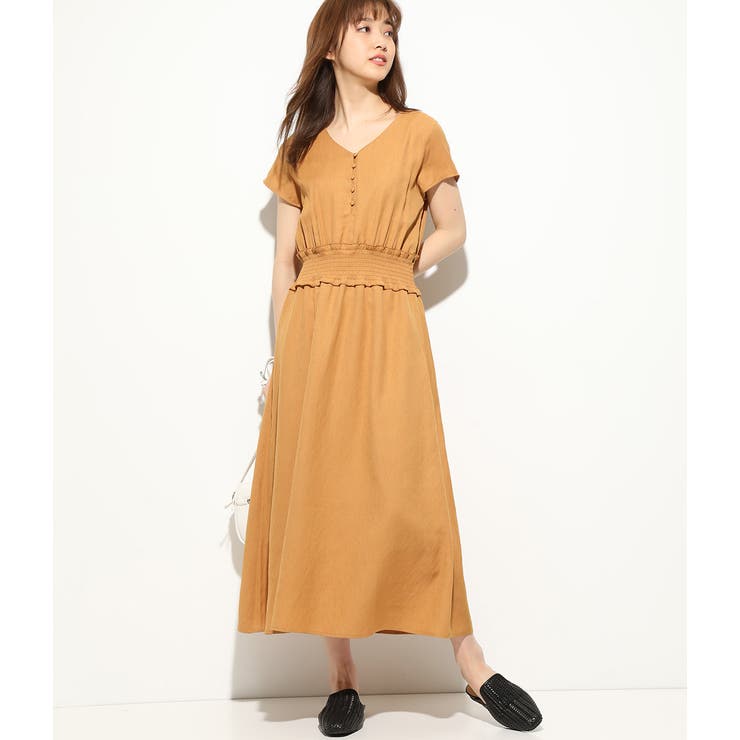 美人百花5月号掲載 ウエストシャーリングロングワンピース 品番 Visw Vis ビス のレディースファッション通販 Shoplist ショップリスト