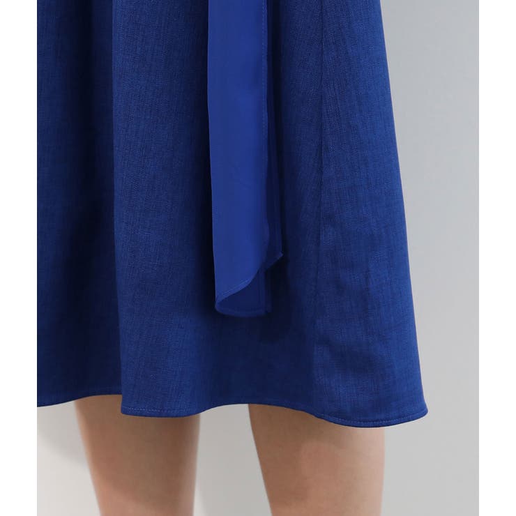 異素材ベルト付きパッチポケットワンピース | VIS  | 詳細画像10 