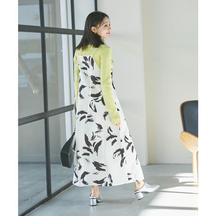 【洗える】アート柄キャミワンピース | VIS  | 詳細画像10 