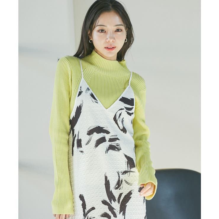 【洗える】アート柄キャミワンピース | VIS  | 詳細画像12 