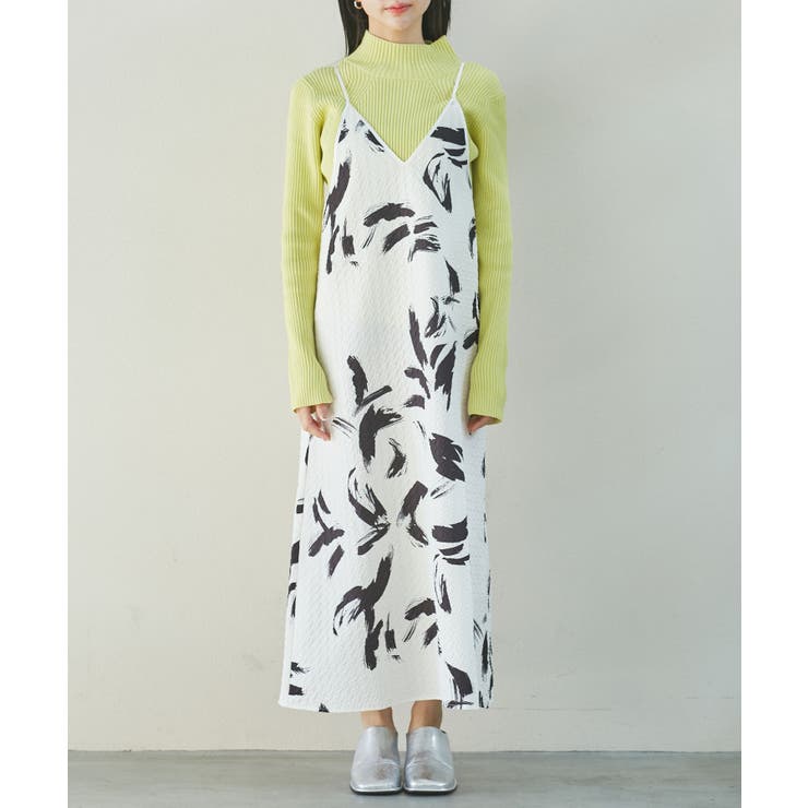 【洗える】アート柄キャミワンピース | VIS  | 詳細画像14 