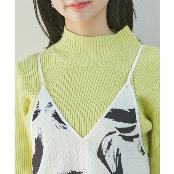 【洗える】アート柄キャミワンピース | VIS  | 詳細画像17 