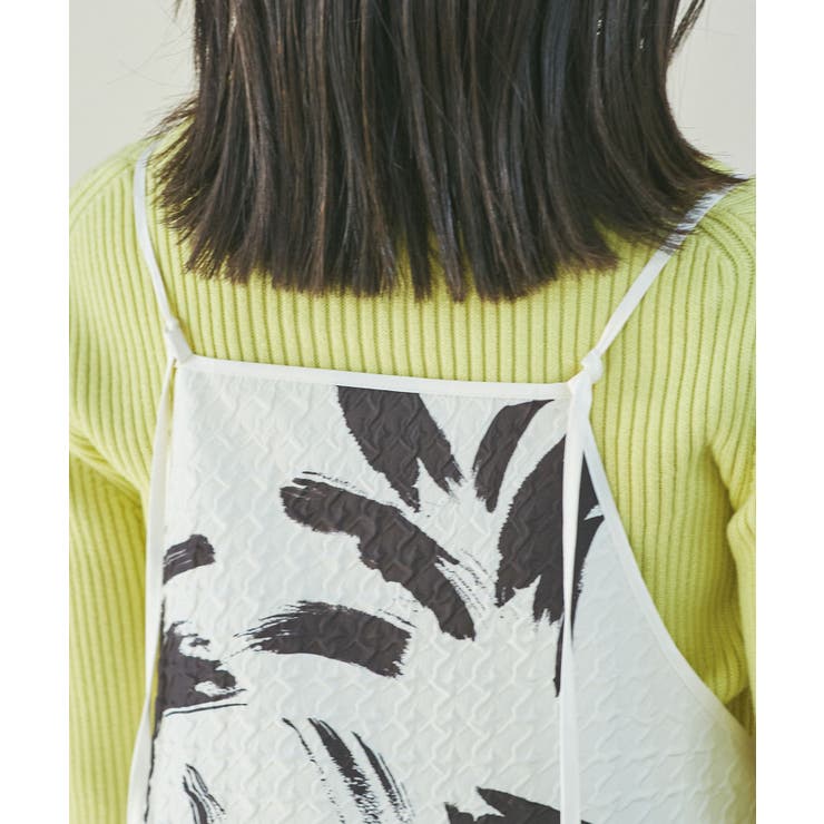 【洗える】アート柄キャミワンピース | VIS  | 詳細画像18 