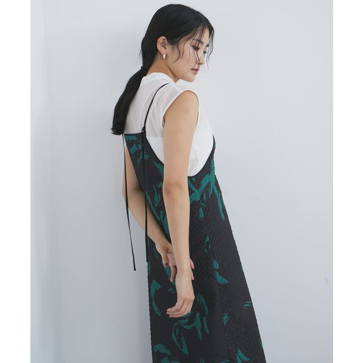 【洗える】アート柄キャミワンピース | VIS  | 詳細画像5 