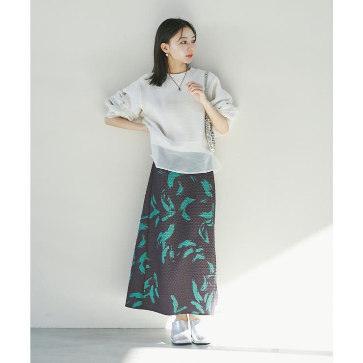 【洗える】アート柄キャミワンピース | VIS  | 詳細画像6 