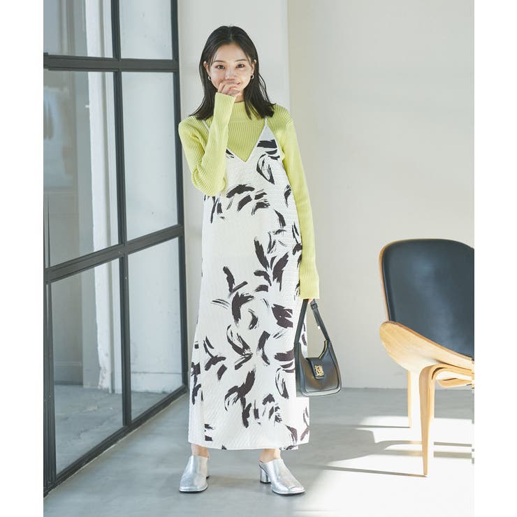 【洗える】アート柄キャミワンピース | VIS  | 詳細画像8 