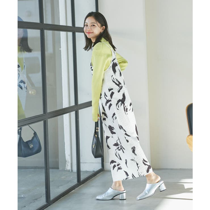 【洗える】アート柄キャミワンピース | VIS  | 詳細画像9 