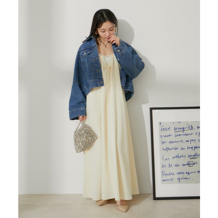 レイヤーデザインキャミワンピース【洗える】 | VIS  | 詳細画像11 