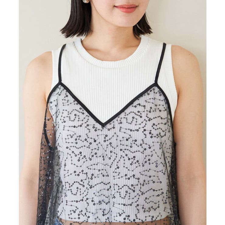 スパンコールキャミワンピース | VIS  | 詳細画像16 