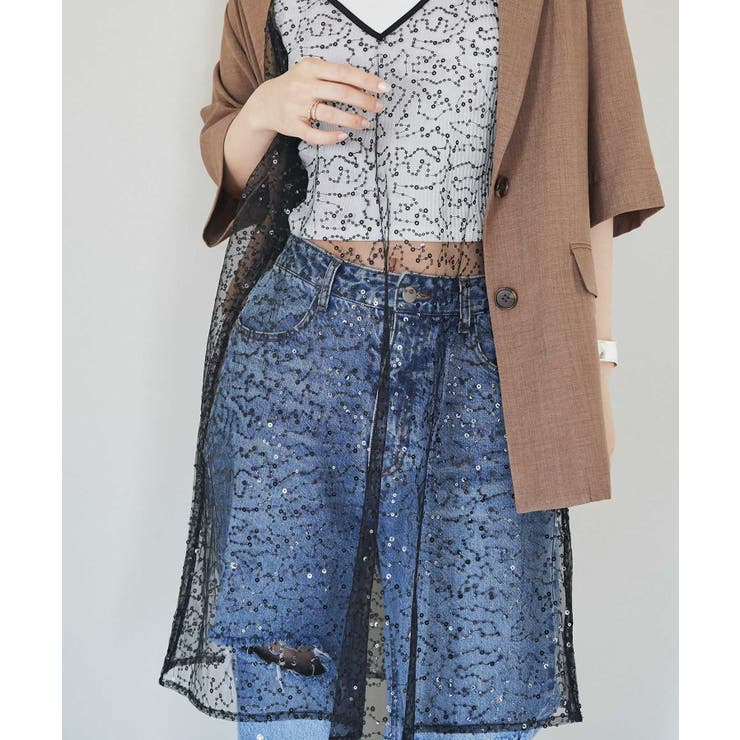 スパンコールキャミワンピース | VIS  | 詳細画像6 