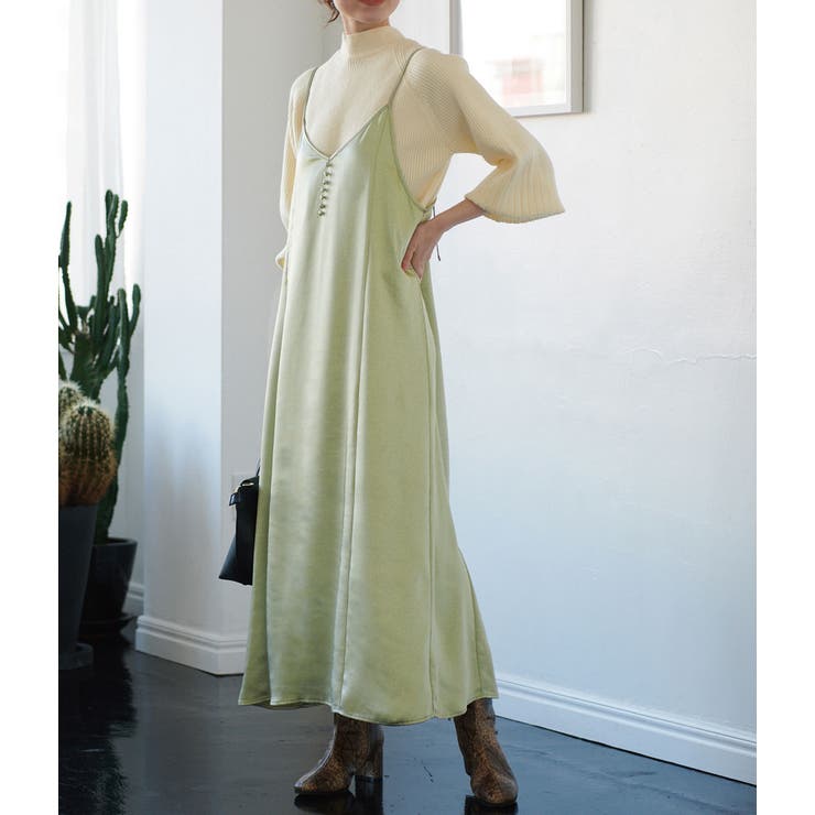 サテンキャミワンピース[品番：VISW0011357]｜VIS （ビス ）の