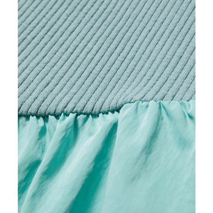 【星玲奈さんコラボ】スリーブコンシャスアシンメトリー切り替えニットワンピース | VIS  | 詳細画像24 