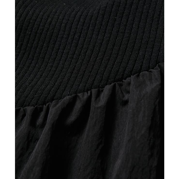 【星玲奈さんコラボ】スリーブコンシャスアシンメトリー切り替えニットワンピース | VIS  | 詳細画像25 