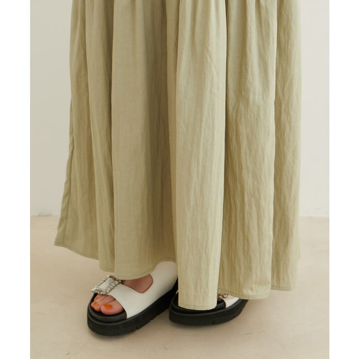 袖ボリューム裾ギャザーワンピース | VIS  | 詳細画像28 