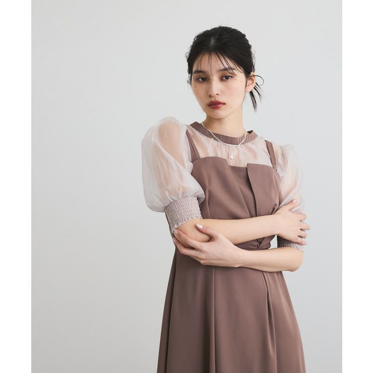 【VIS DRESS】【3WAY】シアートップスセットキャミドレス | VIS  | 詳細画像5 