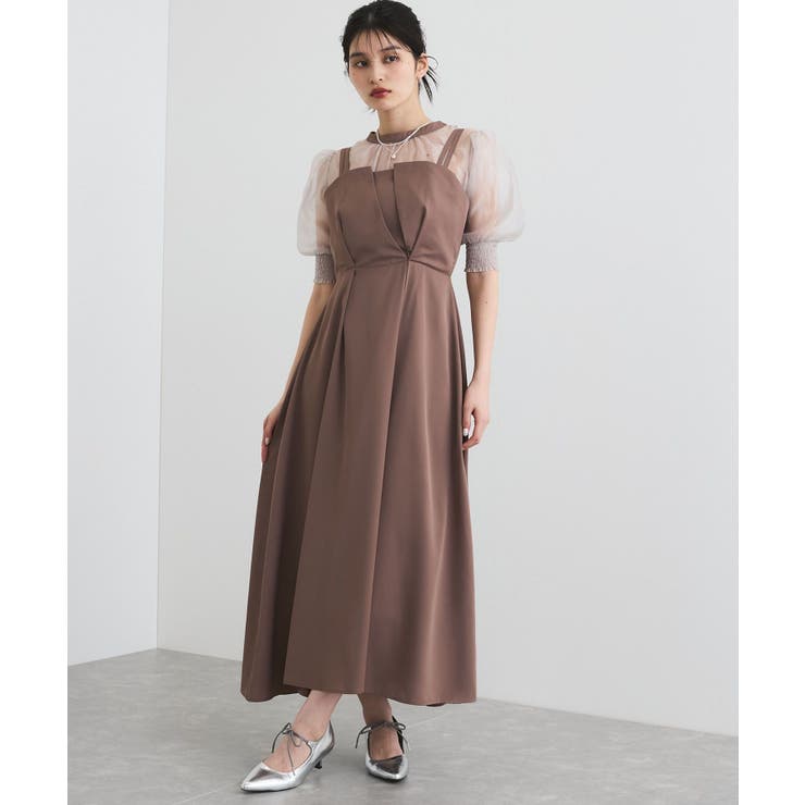 ダークブラウン系(21) | 【VIS DRESS】【3WAY】シアートップスセットキャミドレス | VIS 