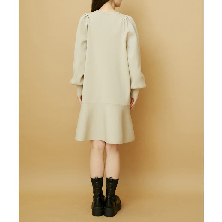 パフスリーブ切り替えミニフレアワンピース | VIS  | 詳細画像11 
