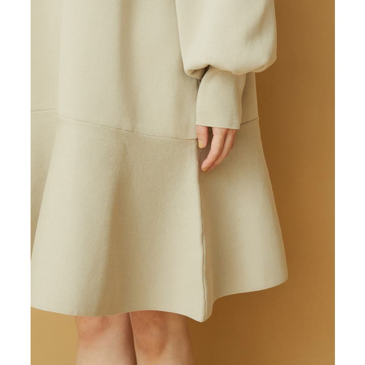 パフスリーブ切り替えミニフレアワンピース | VIS  | 詳細画像15 