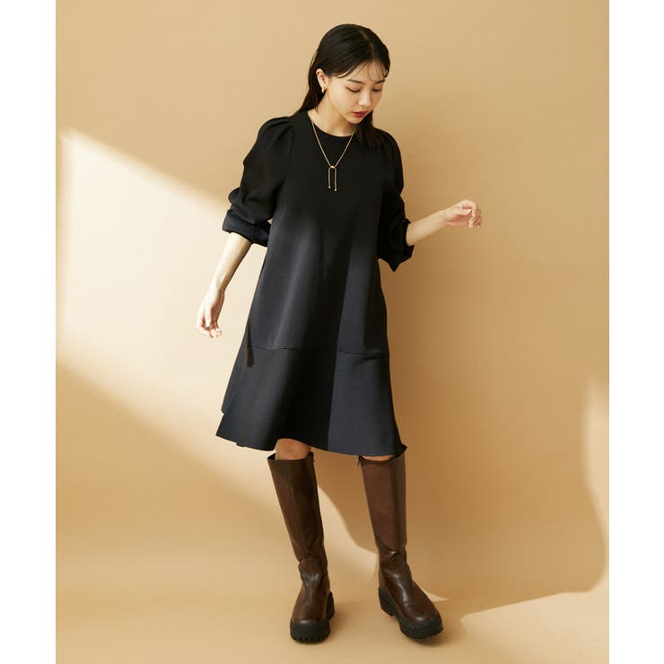 パフスリーブ切り替えミニフレアワンピース | VIS  | 詳細画像23 