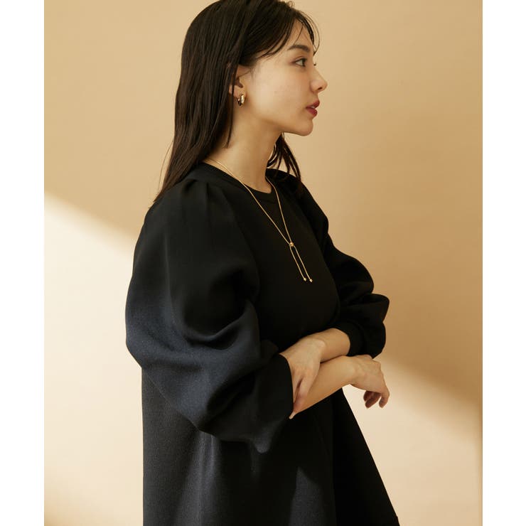 パフスリーブ切り替えミニフレアワンピース | VIS  | 詳細画像34 